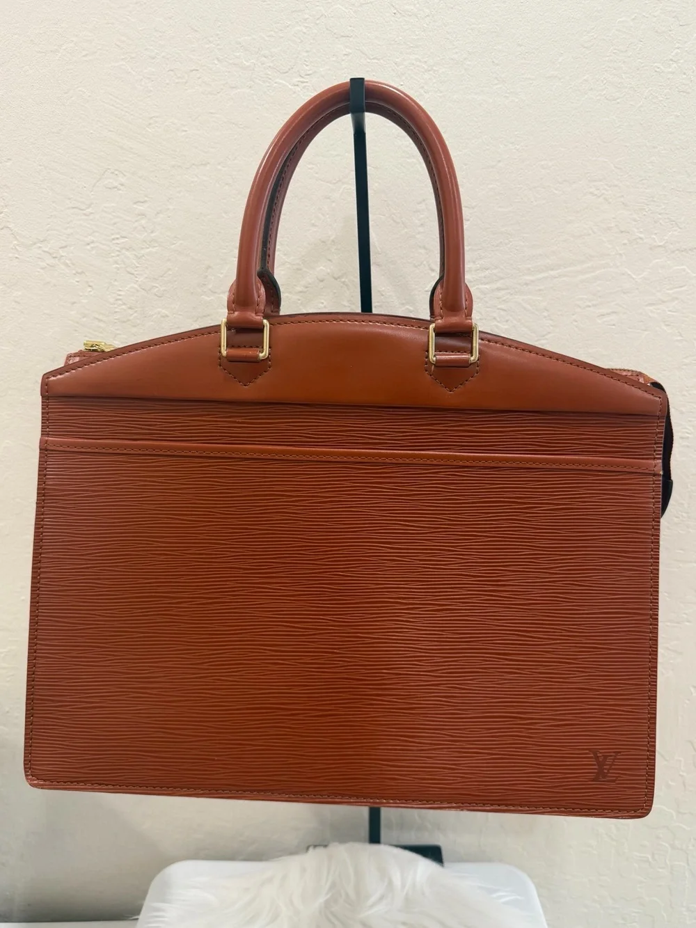 Louis Vuitton Riviera Epi leather brown briefcase